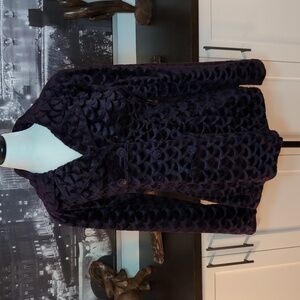 Mulberry Street Women's Purple Pea Coat,Size S.